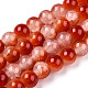 Fili di perle di vetro imitazione giada dipinti con cottura crackle DGLA-T003-8mm-10-1