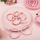 8pcs 8 Stil Liebeswort Fimo Heishi Perlen Stretch Armbänder Set für Teen Mädchen Frauen BJEW-SZ0001-79-3