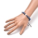 Nylon ajustable pulseras de abalorios trenzado del cordón BJEW-JB05318-05-4