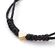 Bracelets de perles tressées en fil de nylon réglable unisexe BJEW-JB05832-01-2