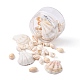 54 ensemble de perles de coquille Saint-Jacques teintes naturelles FIND-FS0001-19-1