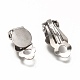 Accessoires de boucles d'oreilles clips à vis en 304 acier inoxydable X-STAS-L259-001C-P-1