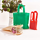 パンダホール エリートの環境に優しい再利用可能なバッグ  不織布ショッピングバッグ  ミックスカラー  27個/セット ABAG-PH0002-22-6