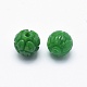 Perles naturelles en jade du Myanmar/jade birmane G-F581-09-8mm-2