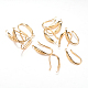 Brass Earring Hooks Rhinestone Settings X-KK-R037-07KC-NF-1