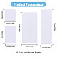 Globleland 4 Bags 4 Styles Rectangle Square Paper Writable Blank Stickers AJEW-GL0001-71-2