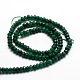 Chapelets de perles en rondelles en jade de Malaisie naturel teint X-G-E316-2x4mm-05-2