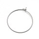 Anello impostazioni cerchio orecchini in acciaio inox 304 X-STAS-N075-05-1