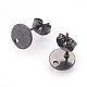 Accessoires de puces d'oreilles en 304 acier inoxydable X-STAS-O119-17A-B-1