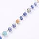 Faceted Natural Gemstone Handmade Beaded Chains AJEW-JB00340-2