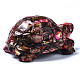 Tartaruga assemblata bronzite naturale e ornamento modello diaspro imperiale sintetico G-N330-39B-01-2
