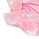 Granos naturales de abalorios de cuarzo rosa G-I283-E05-3