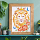 FINGERINSPIRE Lion Head Stencil Template DIY-WH0202-202-5