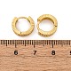 Серьги из латуни с микропаве и кубическим цирконием EJEW-R025-15G-5