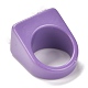 アクリル指指輪  樹脂デイジーと正方形  ホワイト  usサイズ7 3/4(17.9mm)  7~20mm  内径：18mm RJEW-P022-A01-2