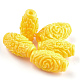 合成サンゴビーズ  染め  花とオーバル  ミックスカラー  16.5x9mm  穴：1~2mm CORA-S026-12-2