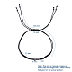 Verstellbare Nylonschnur geflochtenen Perlen Armbänder BJEW-JB05014-04-2