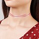 Halsketten aus Veloursleder und Samt NJEW-TA0016-13-5