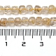 Нити бусин из натурального золота с рутилированным кварцем G-A097-D02-05-4