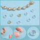 Nbeads 32 pcs 4 styles cadre de perles en laiton KK-NB0003-46-4