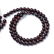 Natural Bloodstone Beads Strands X-G-R412-06-6mm-2