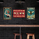 ヴィンテージメタルブリキサイン  バーの鉄の壁の装飾  レストラン  カフェパブ  長方形  フード模様  300x200x0.5mm AJEW-WH0189-106-5