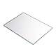 ガラス板  鏡モザイクボーダークラフトタイル  家の装飾やdiyの工芸品  長方形  銀  200x150x3.5mm GLAA-G072-06F-2