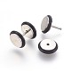 Bouchons d'oreille faux en 304 acier inoxydable EJEW-L207-N09-2