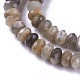 Brins de perles de sunstone noirs naturels G-L492-05C-2
