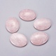 Forma ovalada natural cuarzo rosa pulgar piedra de preocupación G-I219-06B-2