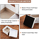 BENECREAT 12 Pack Small Square Kraft Ring Earring Box 5.2x5.2x3.3cm Marble White Cardboard Jewelry Gift Boxes for Valentine's Day CBOX-BC0001-33-5