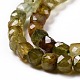 Naturelles grenat vert brins de perles G-C009-B02-4