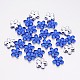 Back Plated Faceted Flower Taiwan Acrylic Rhinestone Beads ACRT-M05-10-02-1