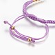 Fabbricazione di braccialetti di perline intrecciati con corde di nylon BJEW-F360-F10-3