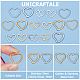 Unicraftale 40Pcs 8 Style Stainless Steel Linking Rings STAS-UN0052-13-5