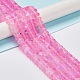 Frosted Transparent Glass Beads Strands FGLA-M002-01J-2