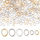 Ph pandahall 300 pièces anneaux ouverts 3 tailles connecteurs de joint torique anneaux de fabrication de bijoux ovales anneaux en laiton en acier inoxydable anneaux de cotte de maille pour porte-clés tour de cou boucle d'oreille colliers bracelet fabrication de bijoux FIND-PH0007-16-1