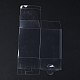 長方形の透明なプラスチックのPVCボックスギフト包装  防水折りたたみボックス  おもちゃやカビ用  透明  箱：10x10x14.2センチメートル CON-F013-01J-2
