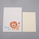 Ensemble de cartes de remerciement enveloppe et motif animal DIY-WH0161-22C-1