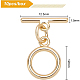 Латуни Переключить застежками KK-BC0005-90G-NF-2