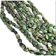 Natürliche südafrikanische Jade-Perlenstränge G-P070-07-1