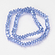 Pearl Luster Plated Faceted Bicone Glass Bead Strands EGLA-J099-PL09-2