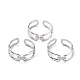 304 anelli in acciaio inox RJEW-L102-08P-1