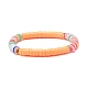 Handmade Polymer Clay Heishi Beads Stretch Bracelets Set BJEW-JB07516-7