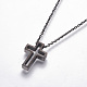 304 Stainless Steel Pendant Necklaces NJEW-F264-05B-2