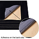 Benecreat fogli adesivi posteriori adesivi in tessuto velvet (nero) 40 pz TOOL-BC0008-11A-4