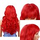 Длинные вьющиеся волнистые красные парики для косплея длиной 27.5 дюйм (70 см) OHAR-I015-20-3