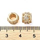 Rack Plating Brass with Cubic Zirconia European Beads KK-M269-15G-3