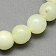 Fili di perle rotonde di diaspro spot verde naturale G-S160-8mm-1