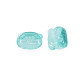 Perles de verre peintes par pulvérisation transparentes deux tons GLAA-T022-03-C04-3